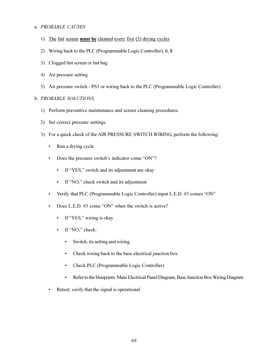 American Dryer Corp. MLS-460 User Manual | Page 70 / 80