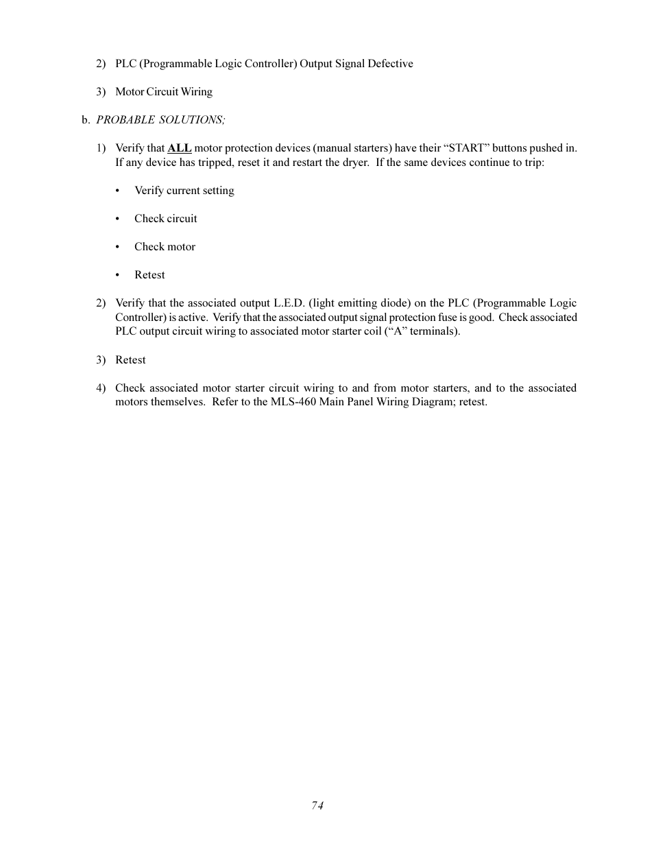 American Dryer Corp. MLS-460 User Manual | Page 78 / 80