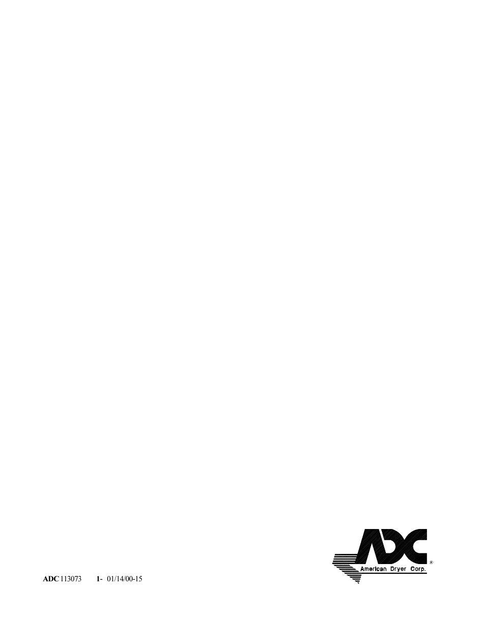 American Dryer Corp. MLS-460 User Manual | Page 80 / 80