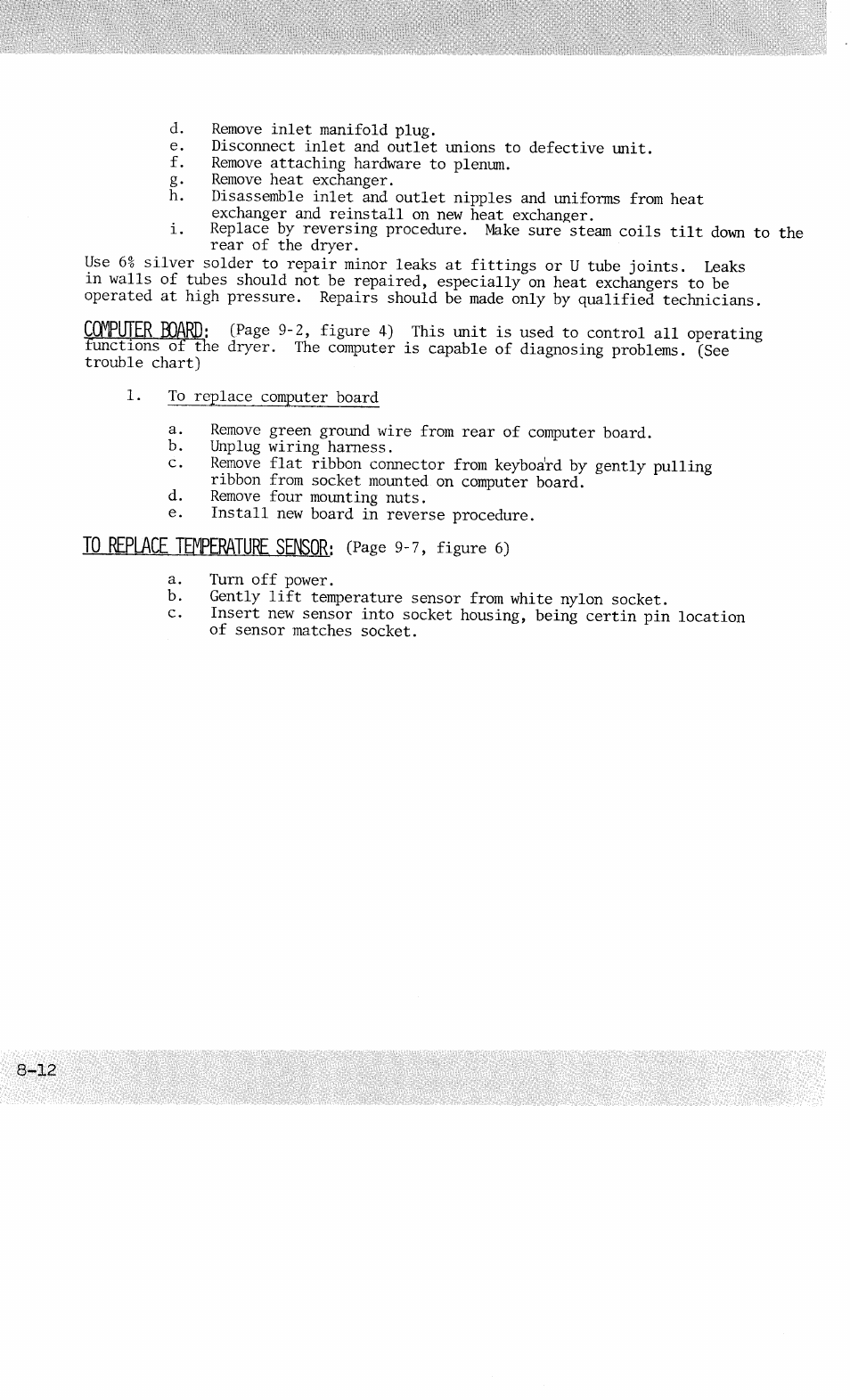 Computer board | American Dryer Corp. AD-100 User Manual | Page 24 / 61