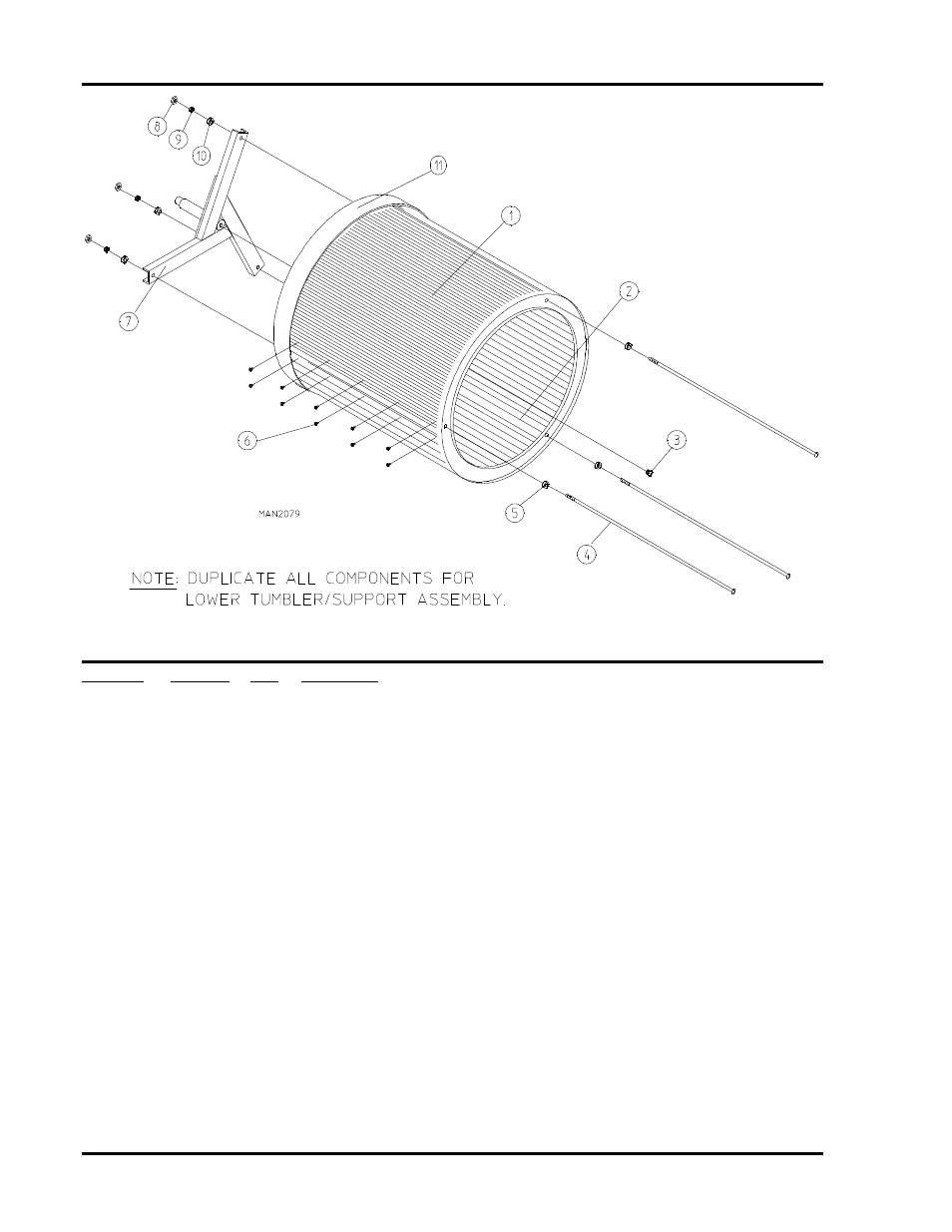 Tumbler (basket)/support assemblies | American Dryer Corp. Hot Surface Ignition ADG-530HS User Manual | Page 14 / 34