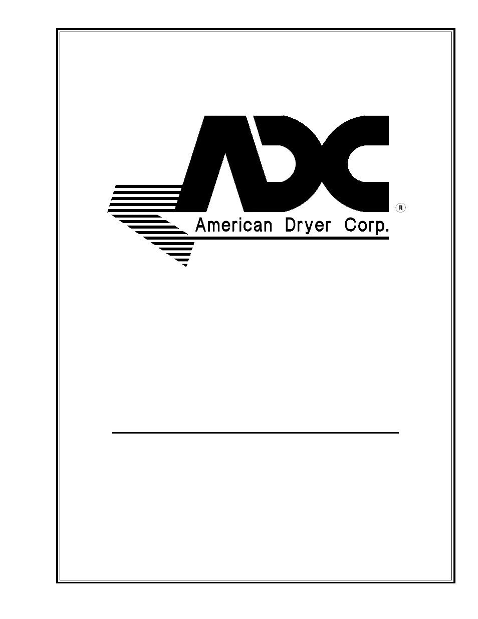 American Dryer Corp. AD-4545 User Manual | 10 pages