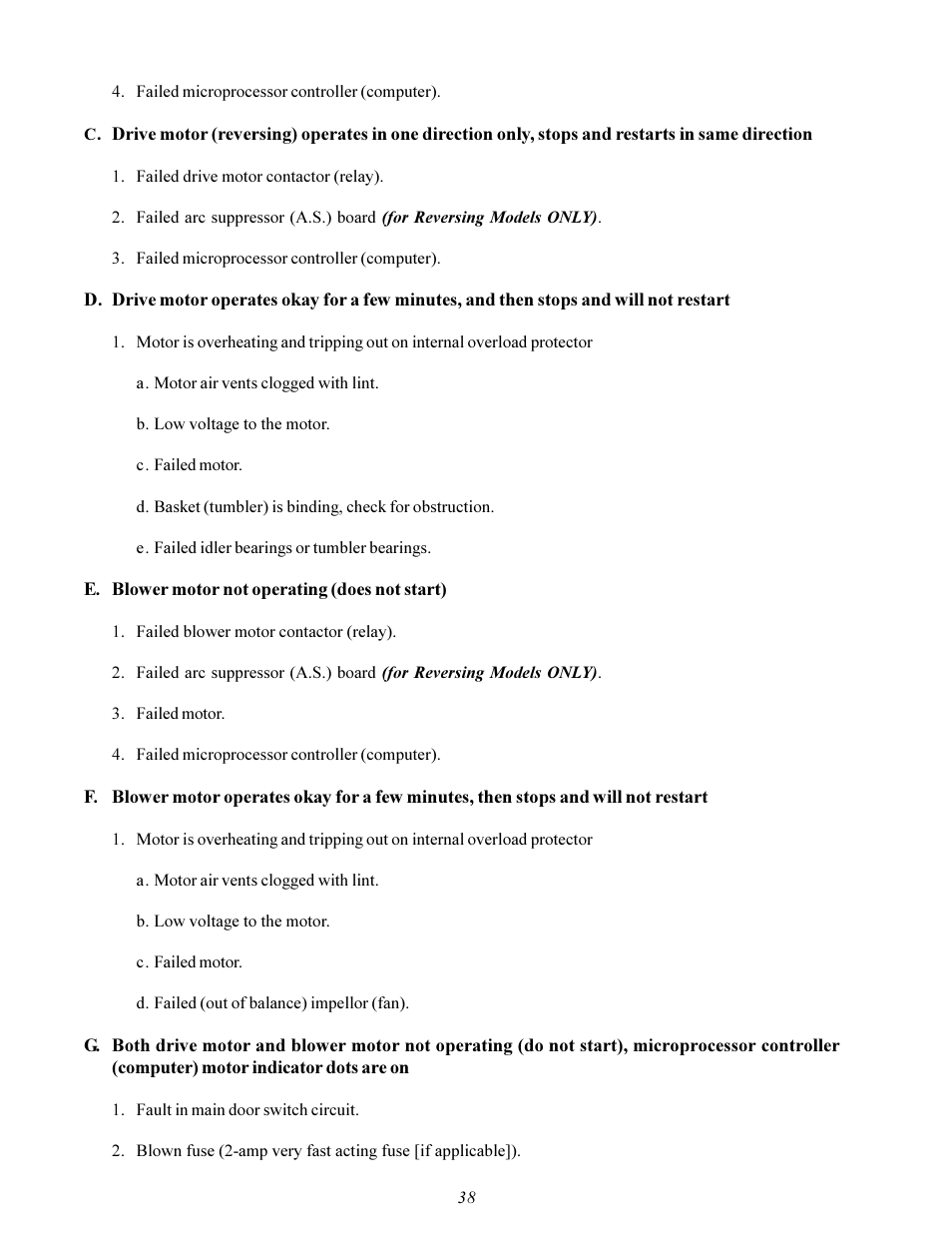 American Dryer Corp. MDG-50 User Manual | Page 42 / 55