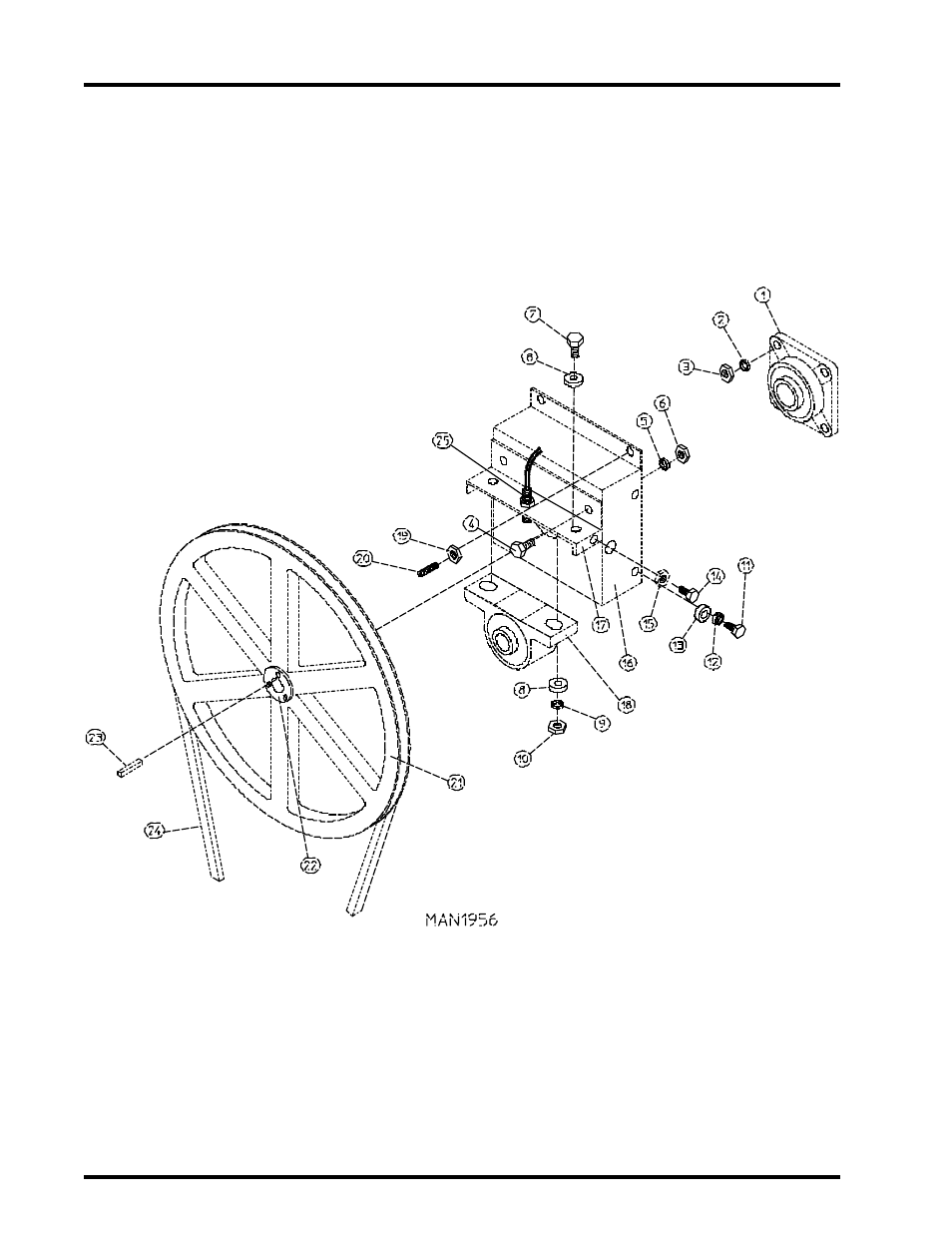 Tumbler bearing assembly , 1 | American Dryer Corp. Gas/Steam Models ML-82 User Manual | Page 12 / 26
