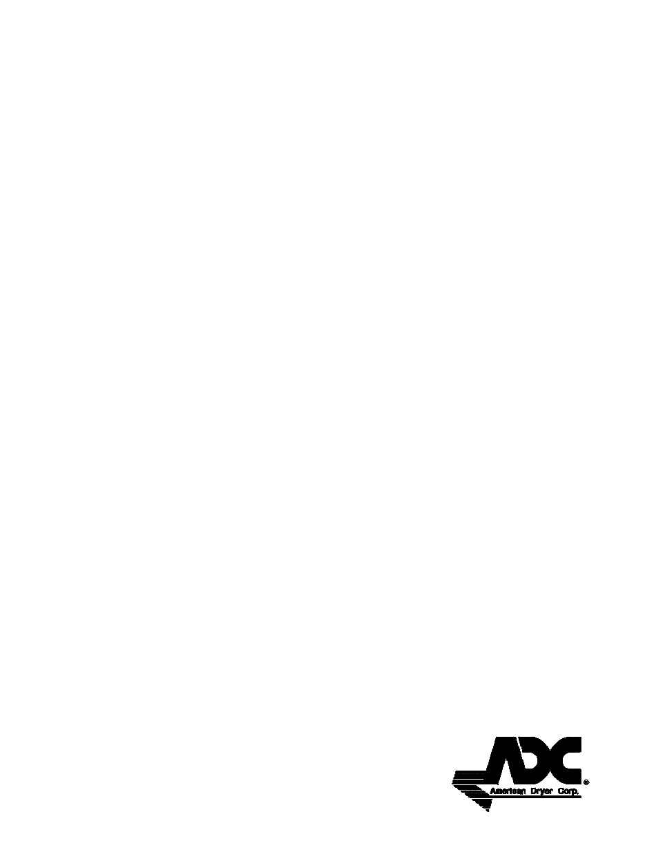 American Dryer Corp. Gas/Steam Models ML-82 User Manual | Page 26 / 26