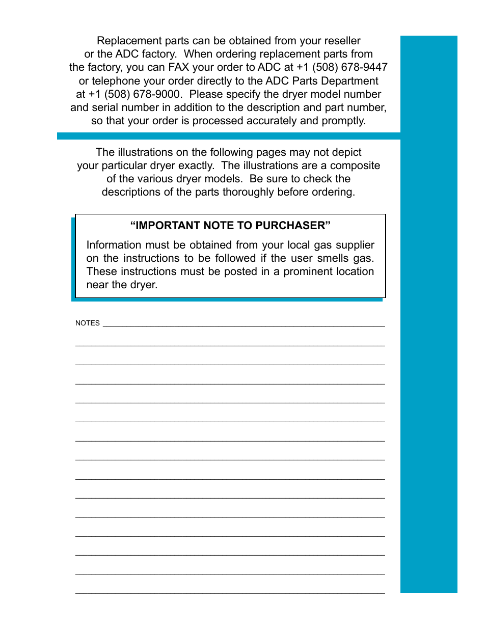 American Dryer Corp. SL3131 User Manual | Page 3 / 12