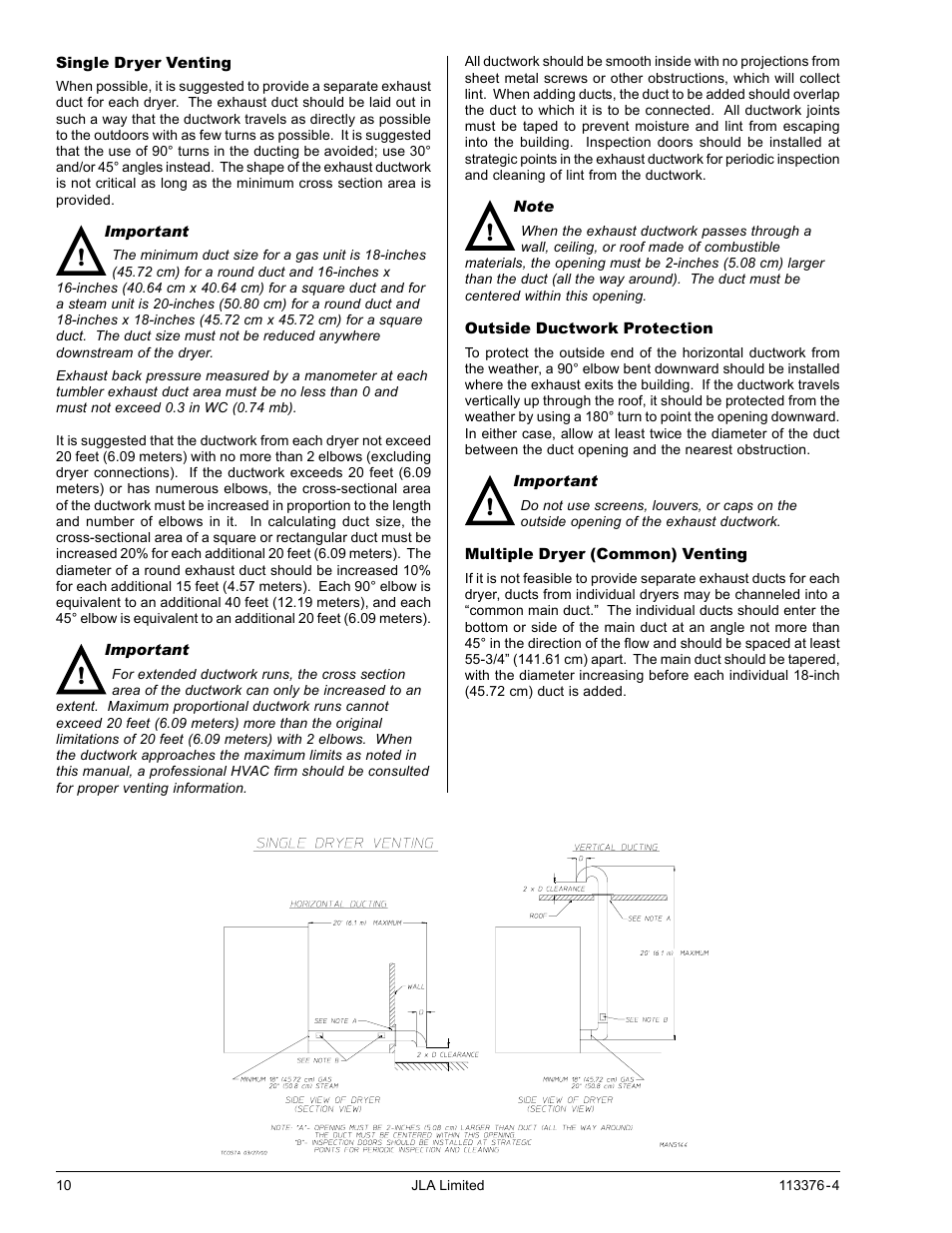 American Dryer Corp. D170 User Manual | Page 10 / 26