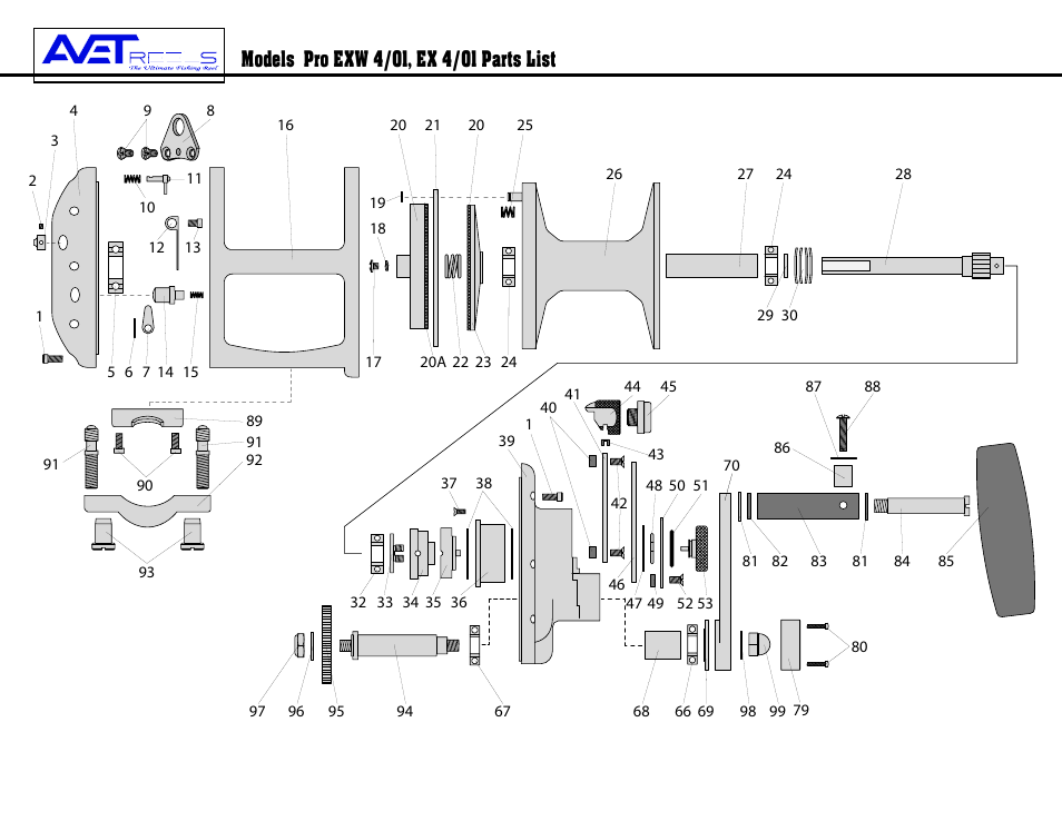 Avet Reels EX 4/01 User Manual | 2 pages