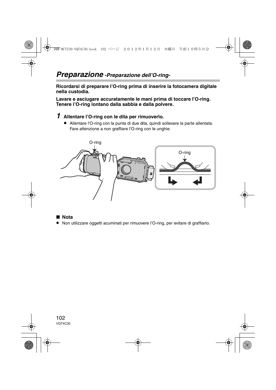 Preparazione | Panasonic DMWMCTZ30E User Manual | Page 102 / 184