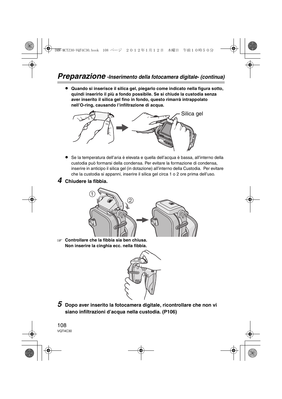 Preparazione | Panasonic DMWMCTZ30E User Manual | Page 108 / 184