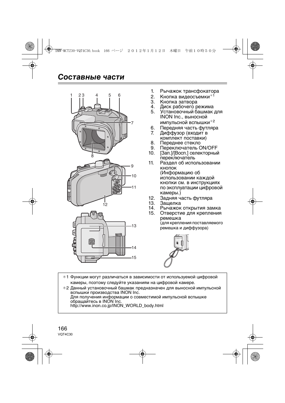 Составные части | Panasonic DMWMCTZ30E User Manual | Page 166 / 184