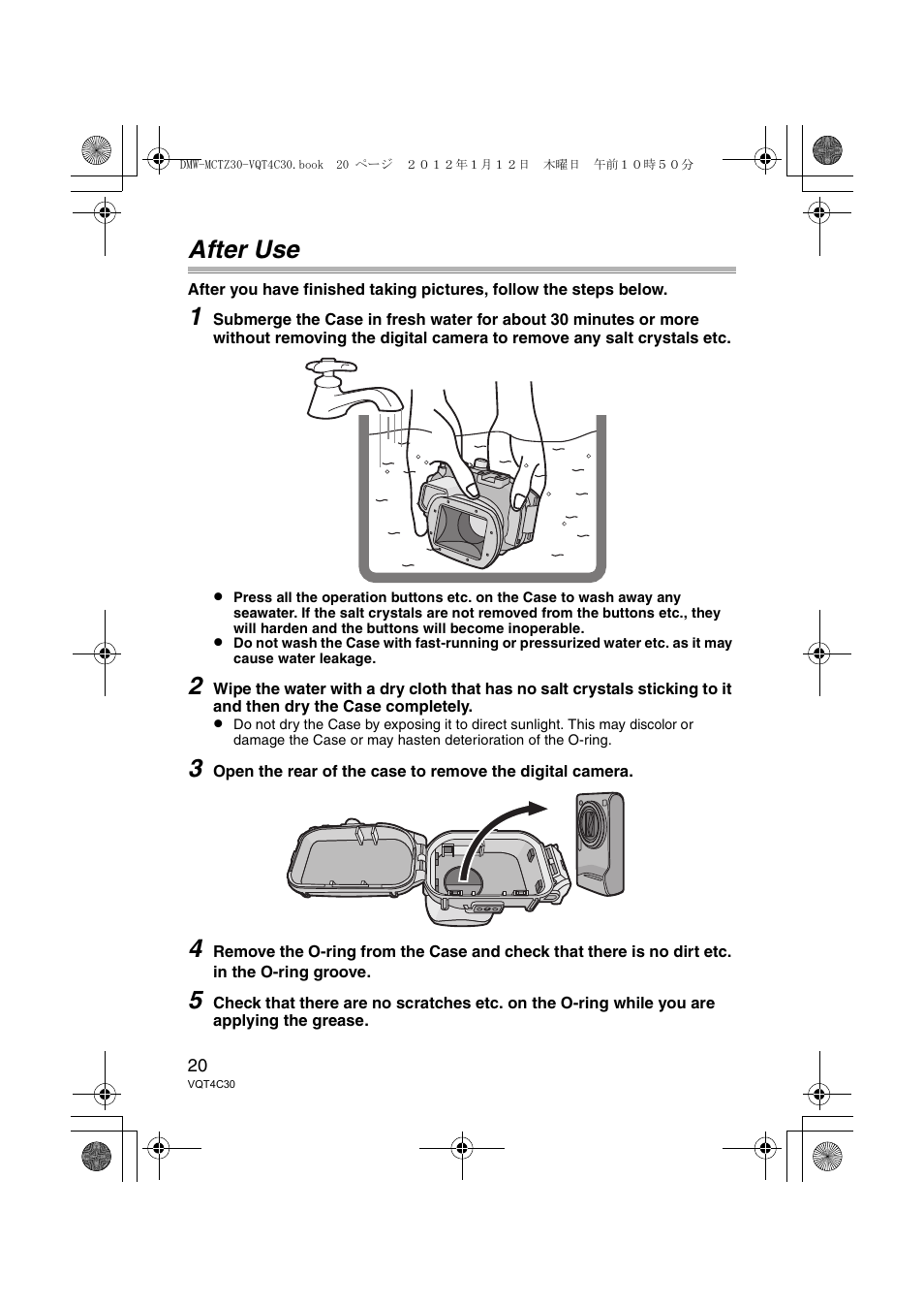 After use | Panasonic DMWMCTZ30E User Manual | Page 20 / 184