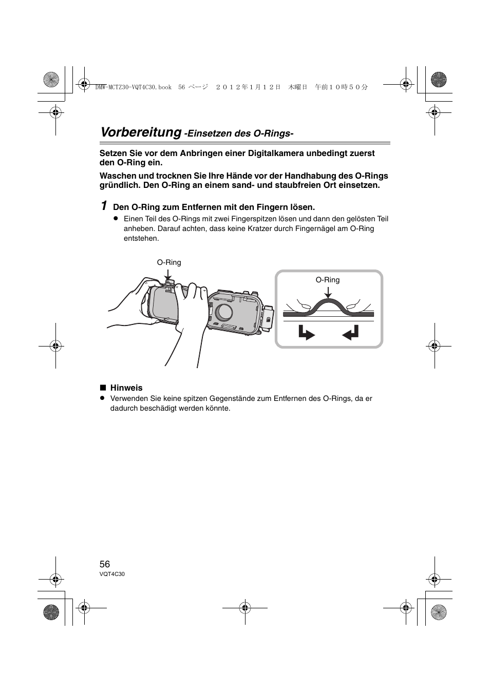 Vorbereitung | Panasonic DMWMCTZ30E User Manual | Page 56 / 184