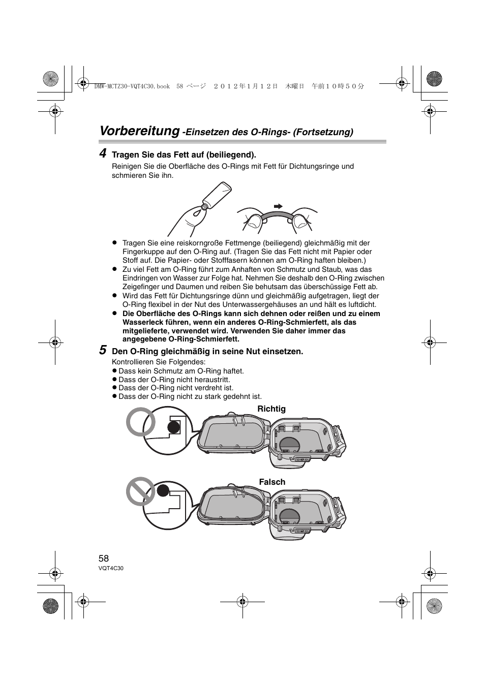 Vorbereitung | Panasonic DMWMCTZ30E User Manual | Page 58 / 184
