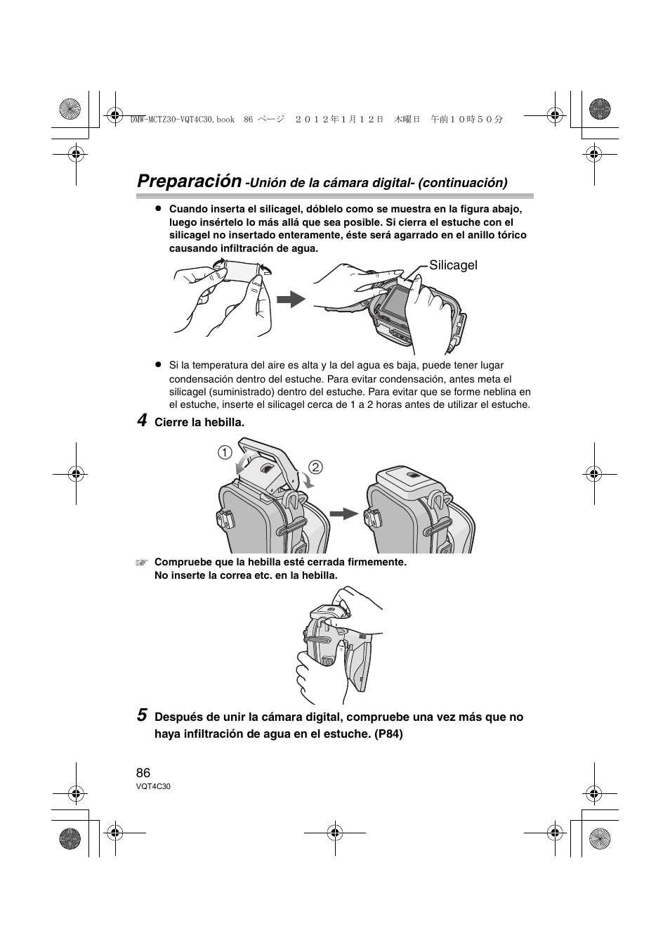 Preparación | Panasonic DMWMCTZ30E User Manual | Page 86 / 184