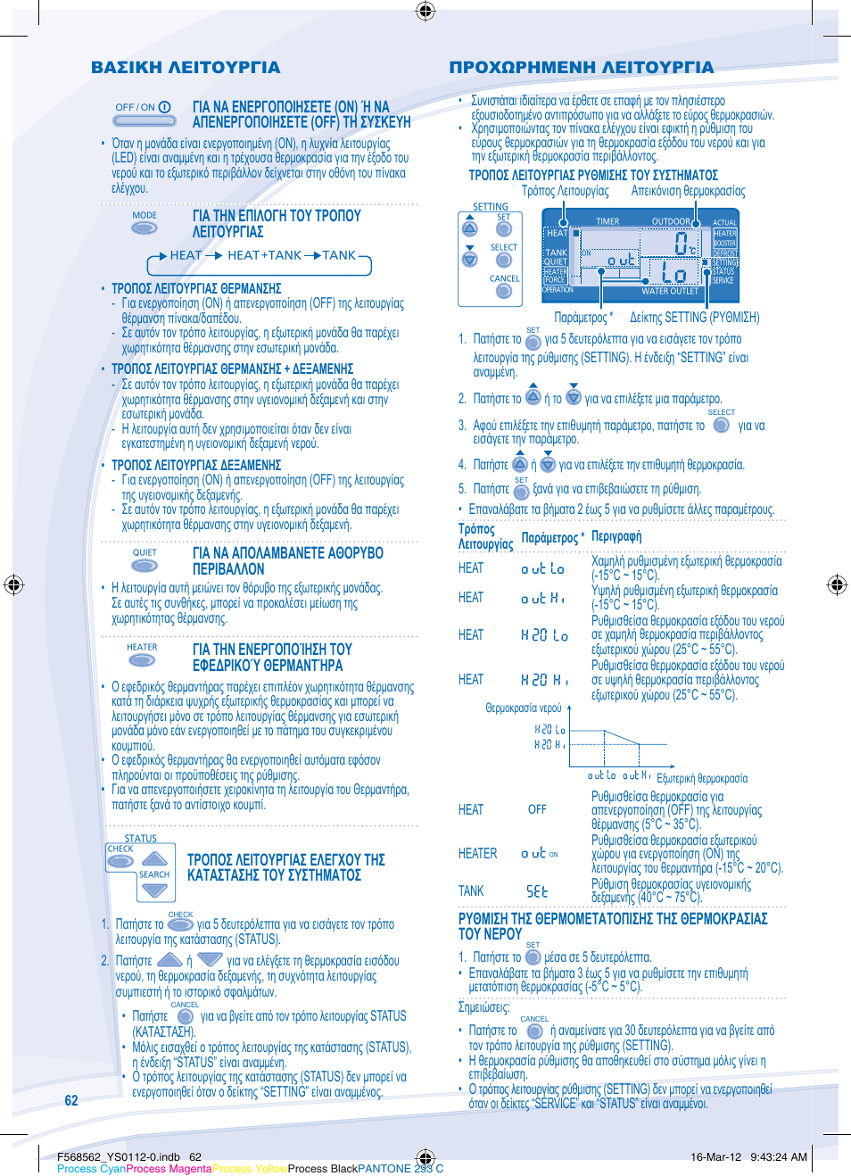 Panasonic WHSXF12D6E51 User Manual | Page 62 / 76