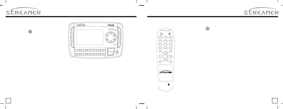 Streamer controls and features power button, Encoder knob & select button, Category up/ down button | Display (disp) button, Menu button, Preset number buttons (0-9), Band button (p.tune), Remote control receiver, Remote control functions | American Wireless SIR-STRPNP1 User Manual | Page 7 / 18