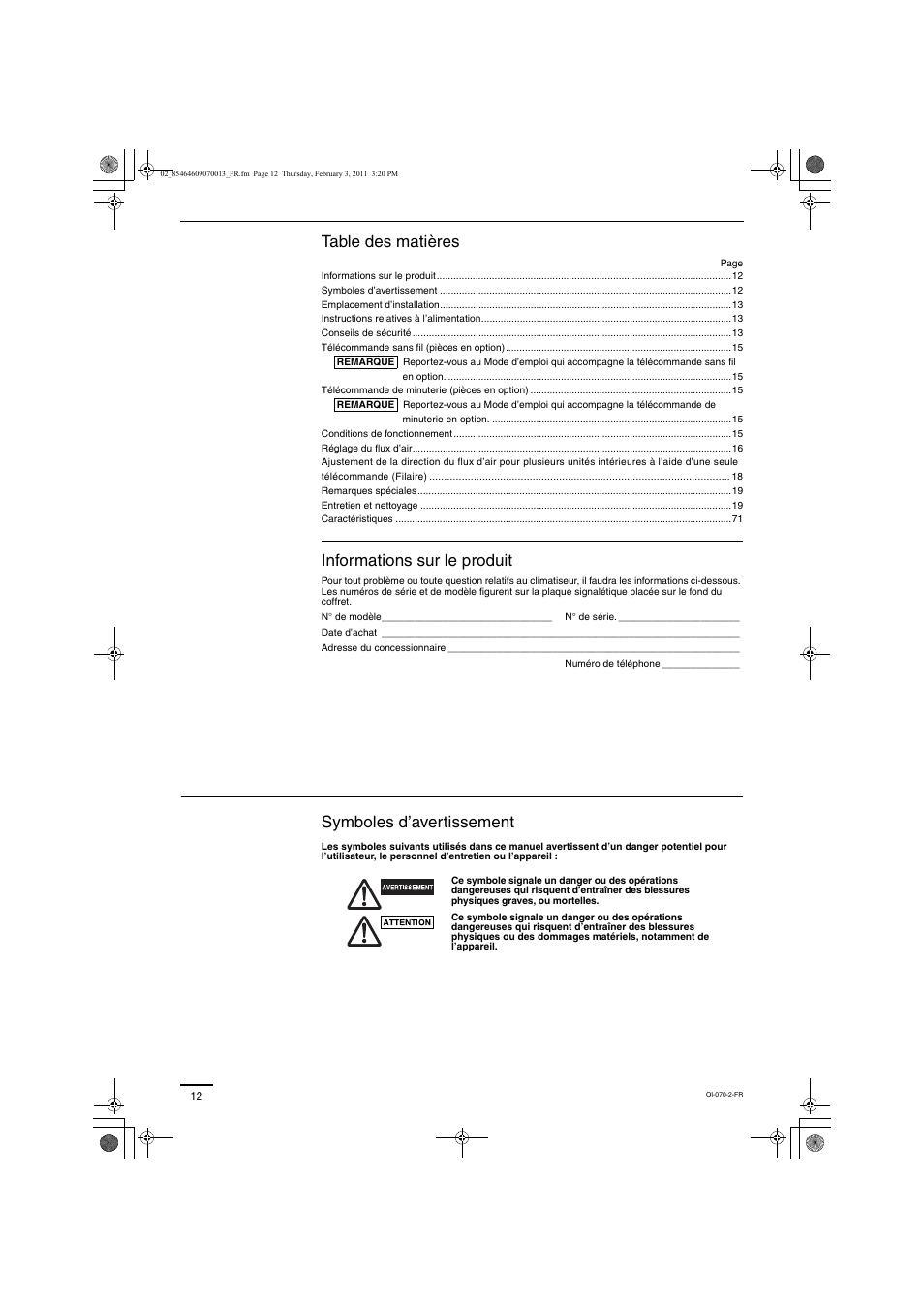 Panasonic Split System Air Conditioner User Manual | Page 12 / 80