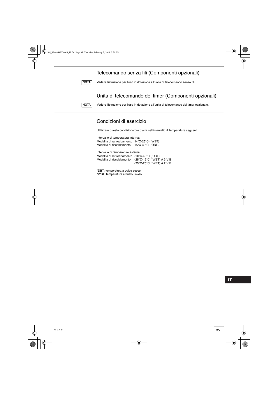 Panasonic Split System Air Conditioner User Manual | Page 35 / 80