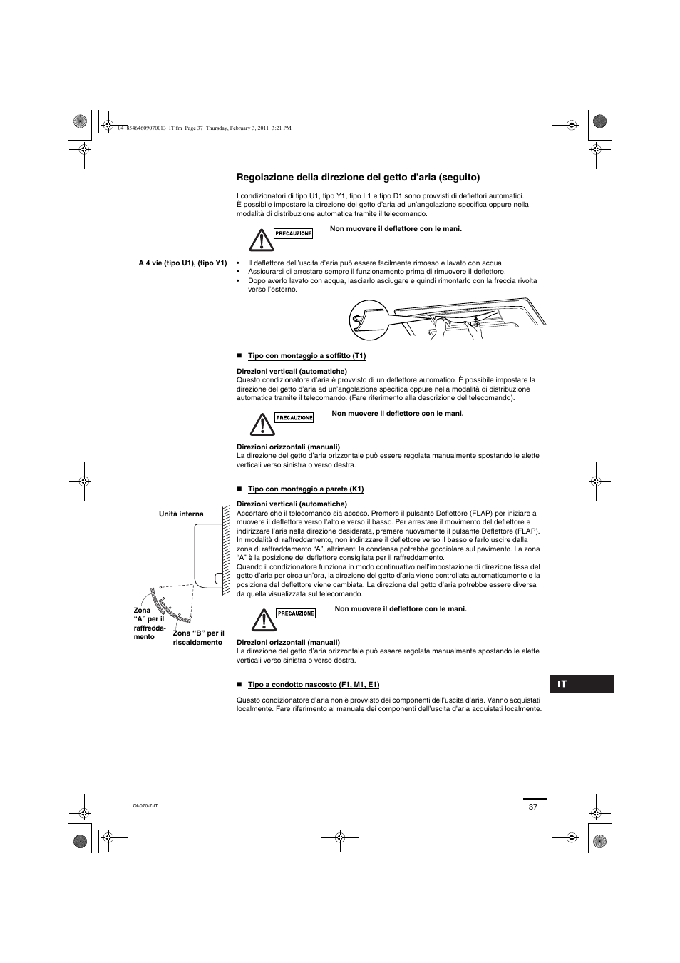 Panasonic Split System Air Conditioner User Manual | Page 37 / 80