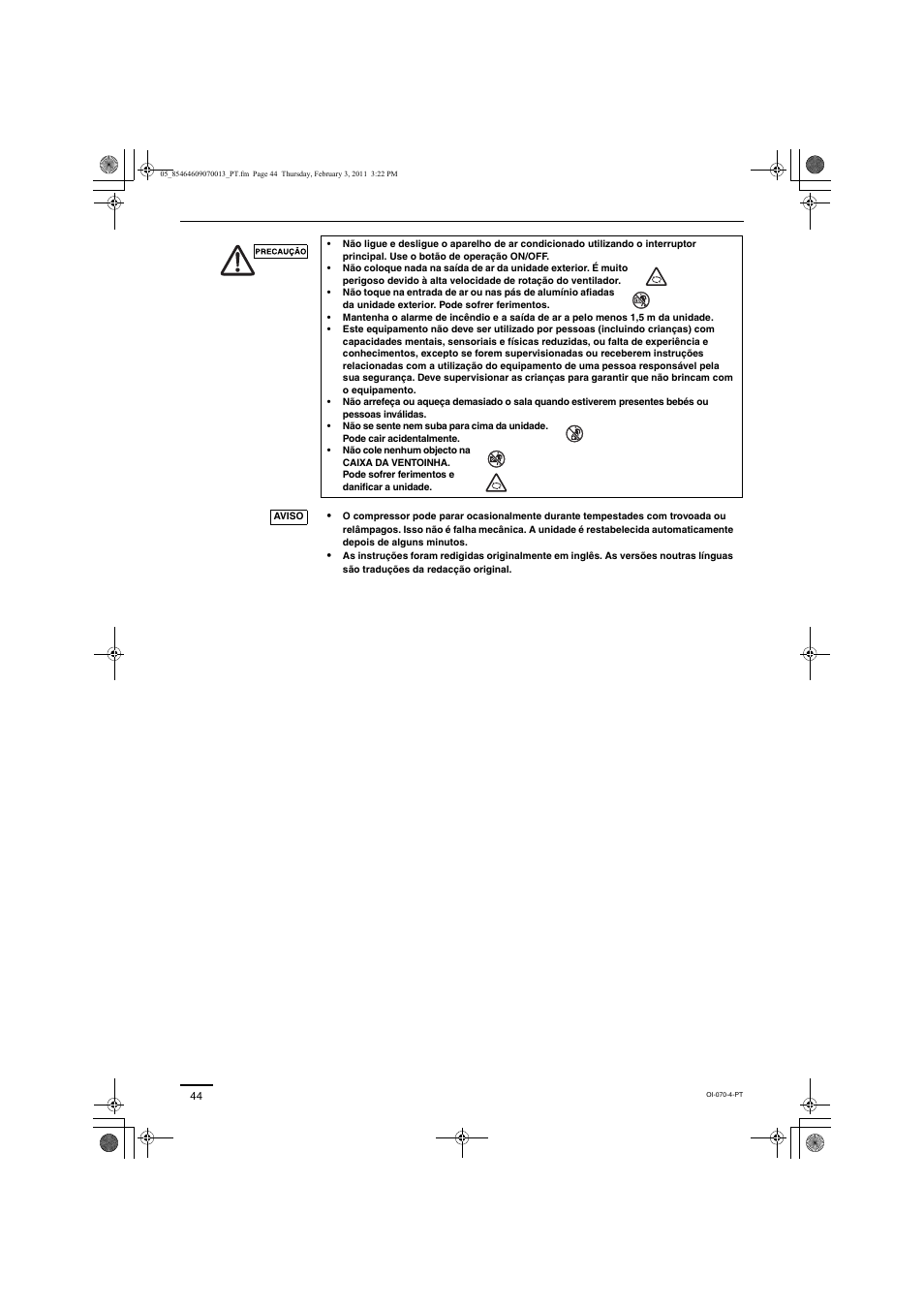 Panasonic Split System Air Conditioner User Manual | Page 44 / 80