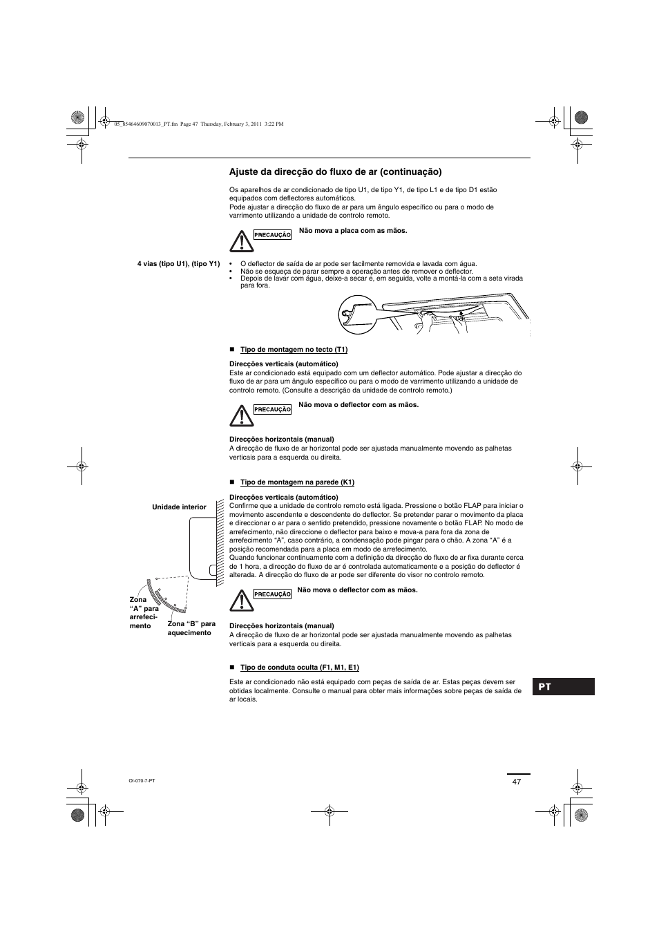 Panasonic Split System Air Conditioner User Manual | Page 47 / 80