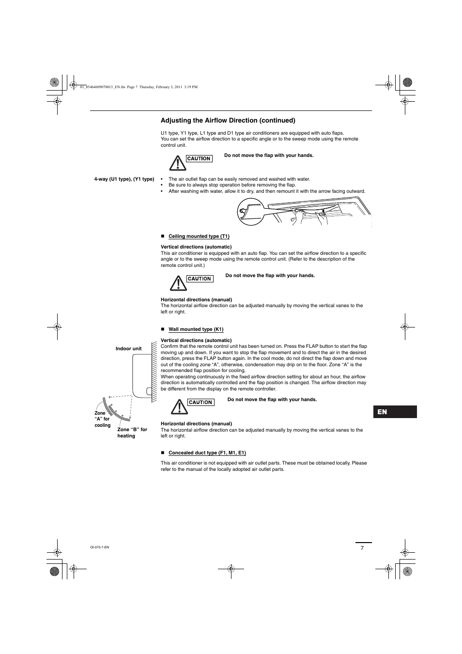 Panasonic Split System Air Conditioner User Manual | Page 7 / 80