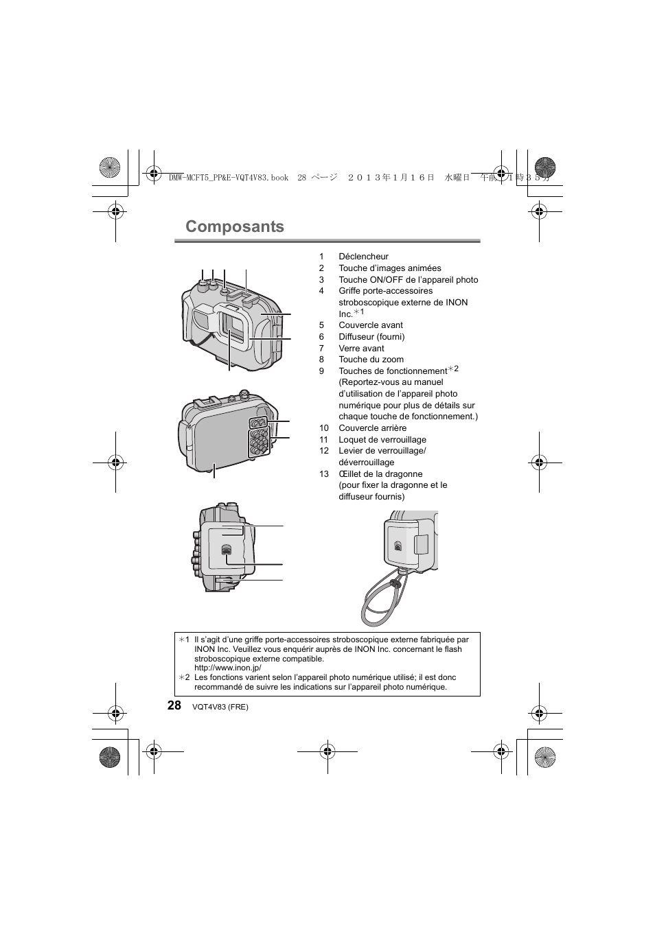 Composants | Panasonic DMWMCFT5E User Manual | Page 28 / 160