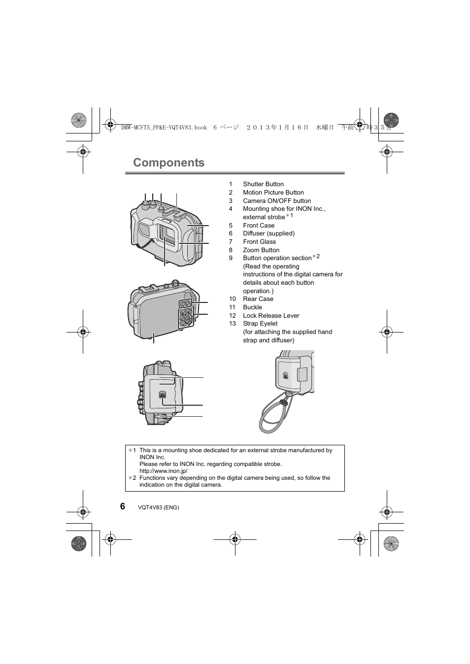 Components | Panasonic DMWMCFT5E User Manual | Page 6 / 160
