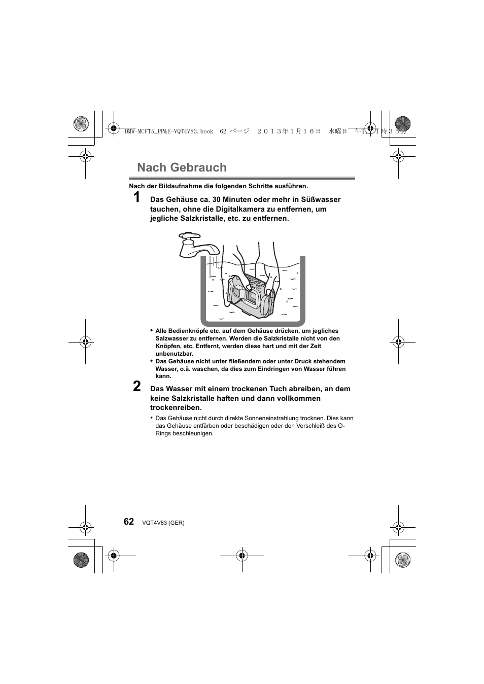 Nach gebrauch | Panasonic DMWMCFT5E User Manual | Page 62 / 160