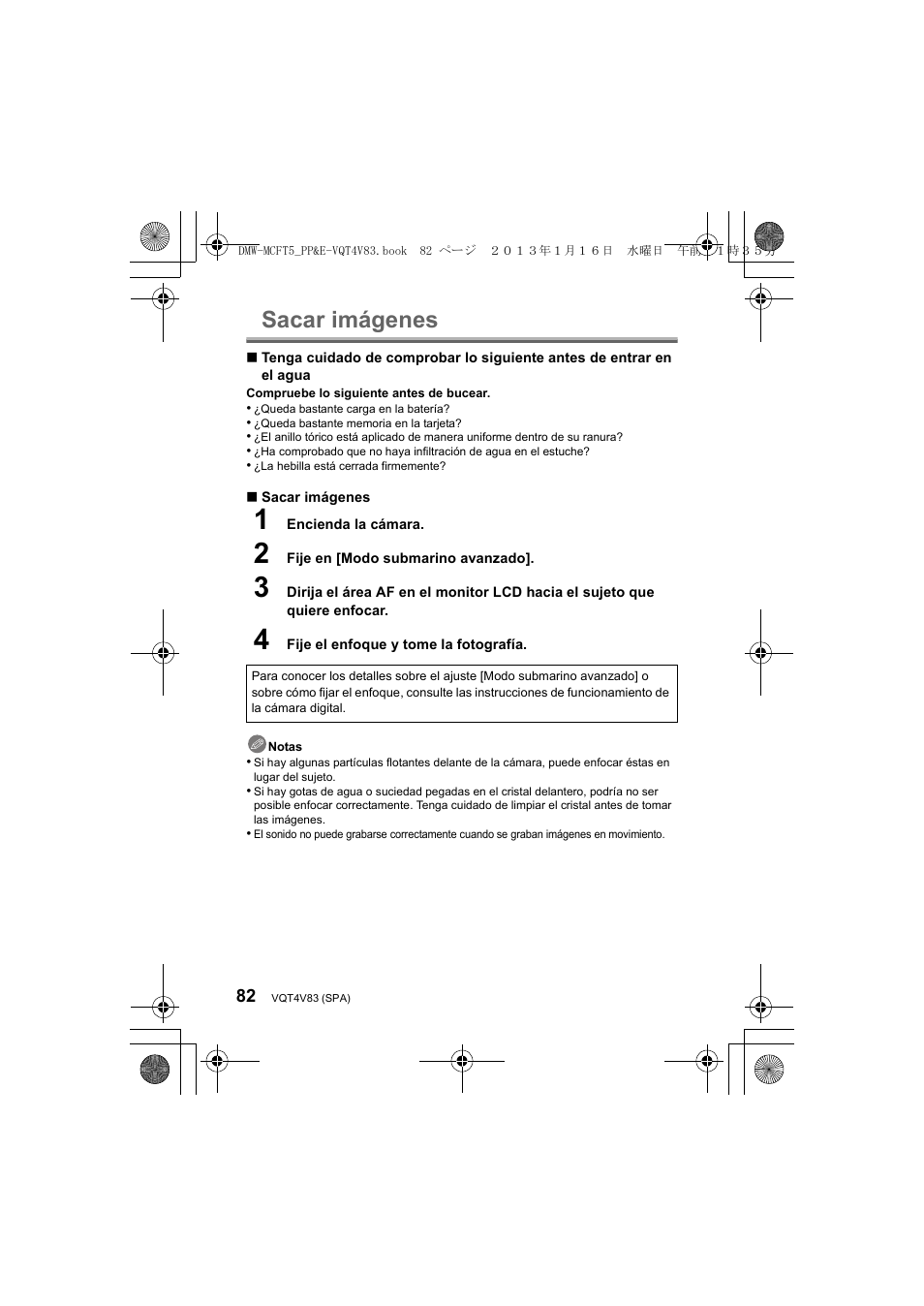 Sacar imágenes | Panasonic DMWMCFT5E User Manual | Page 82 / 160