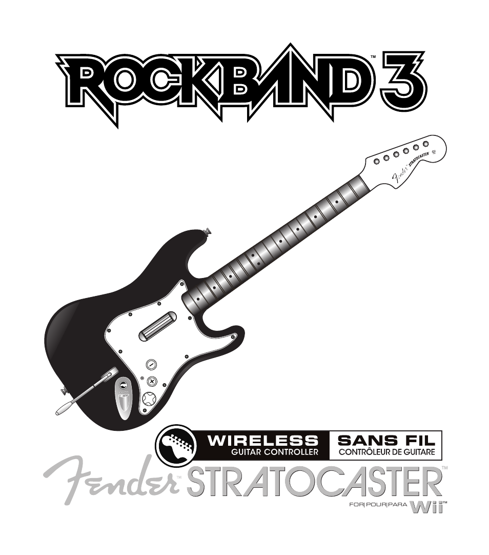 Rock Band Fender STRATOCASTER Wii User Manual | 35 pages