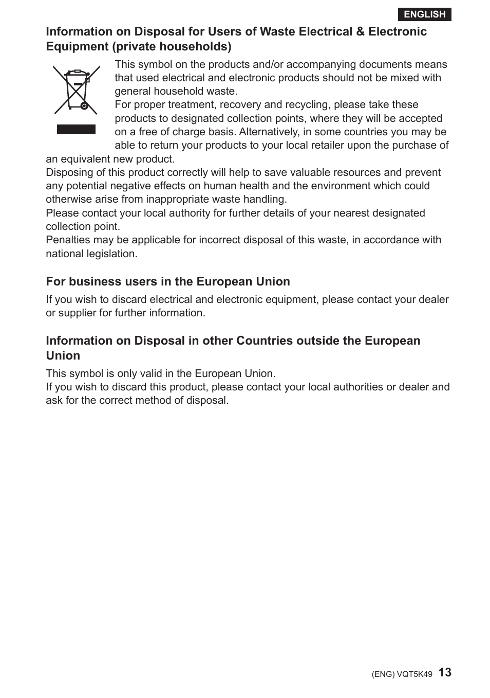 Panasonic DMWYAGHE User Manual | Page 13 / 64