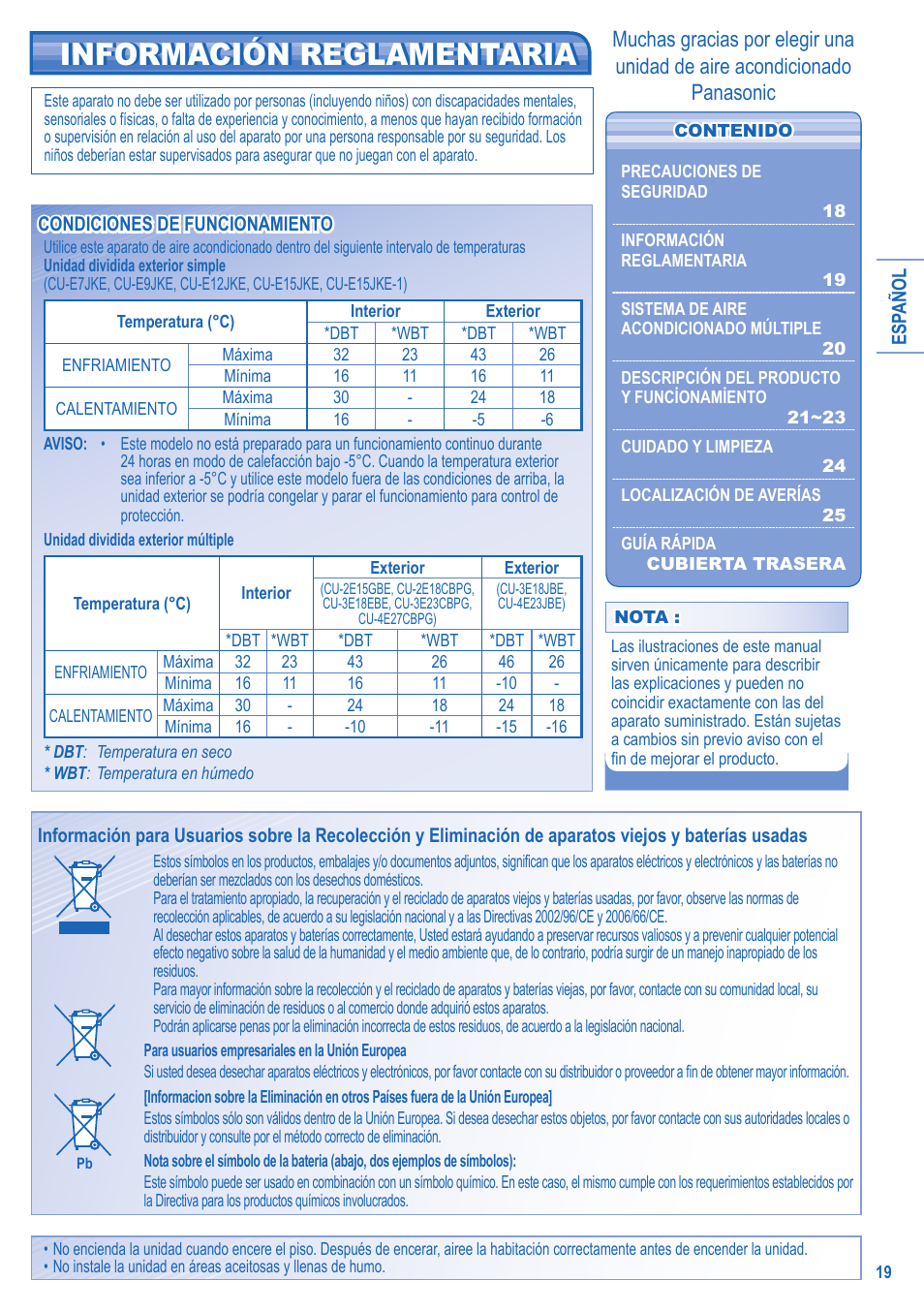 Panasonic KIT3E7715JBE User Manual | Page 19 / 76