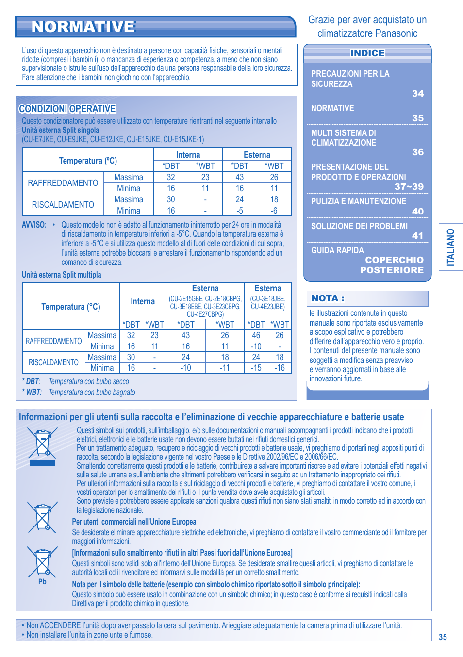 Normative | Panasonic KIT3E7715JBE User Manual | Page 35 / 76