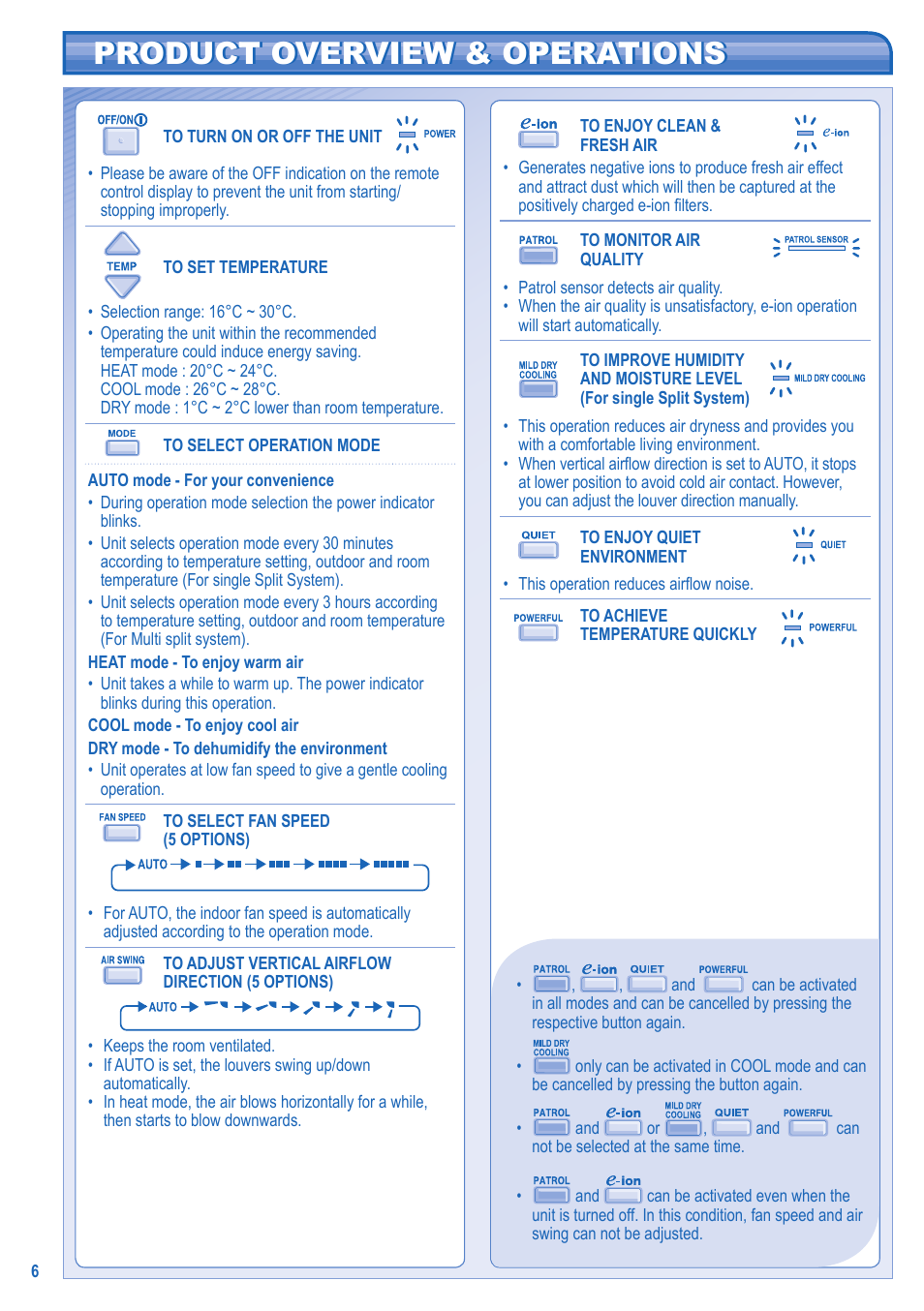 Product overview & operations | Panasonic KIT3E7715JBE User Manual | Page 6 / 76