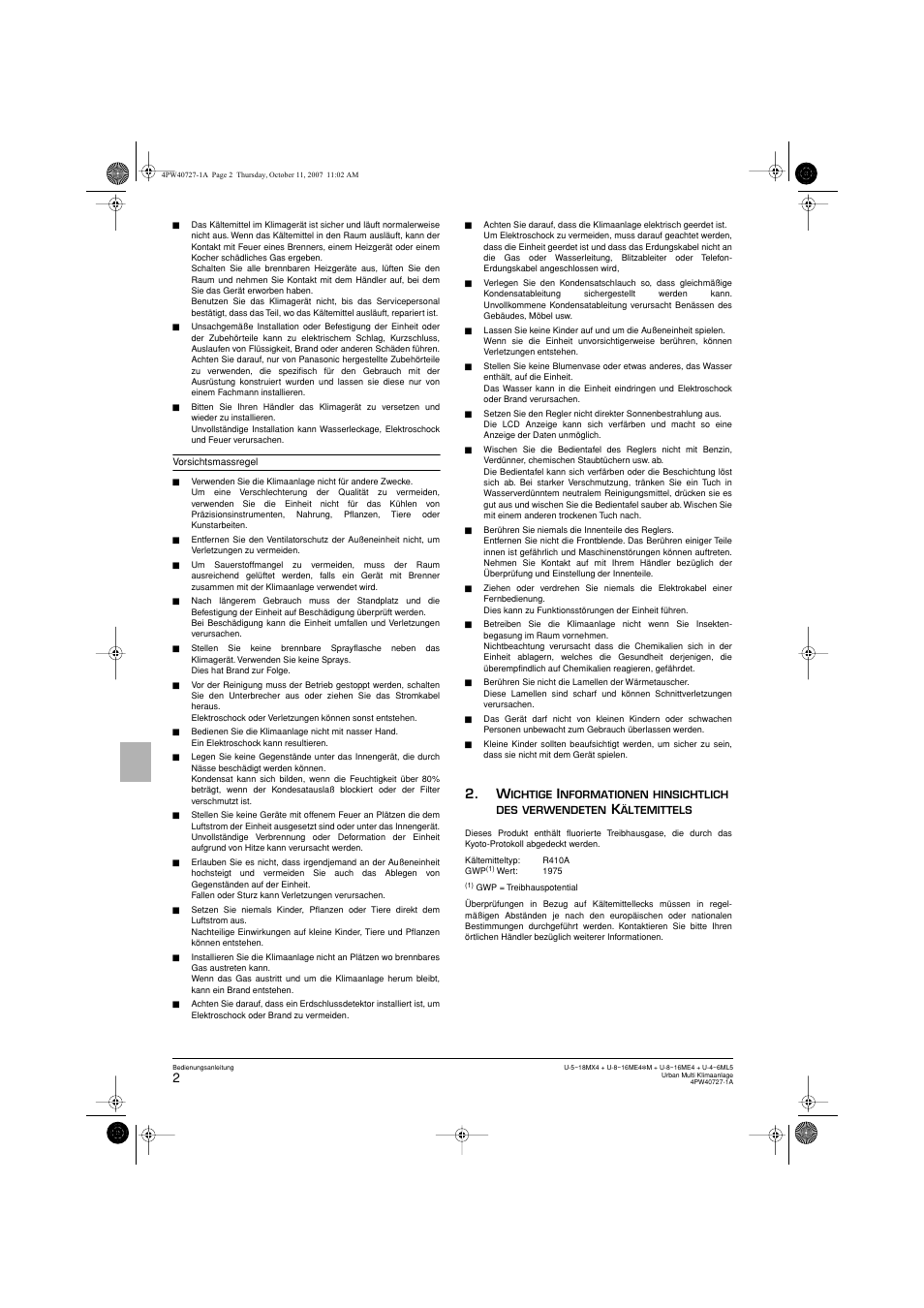 Panasonic U12ME4 User Manual | Page 12 / 76