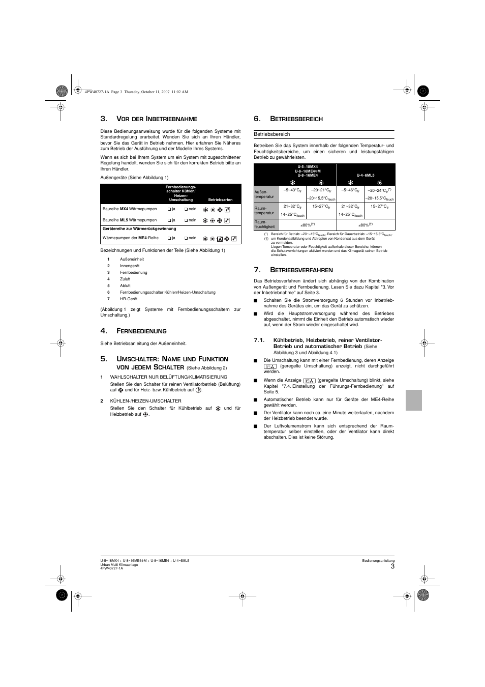 Panasonic U12ME4 User Manual | Page 13 / 76