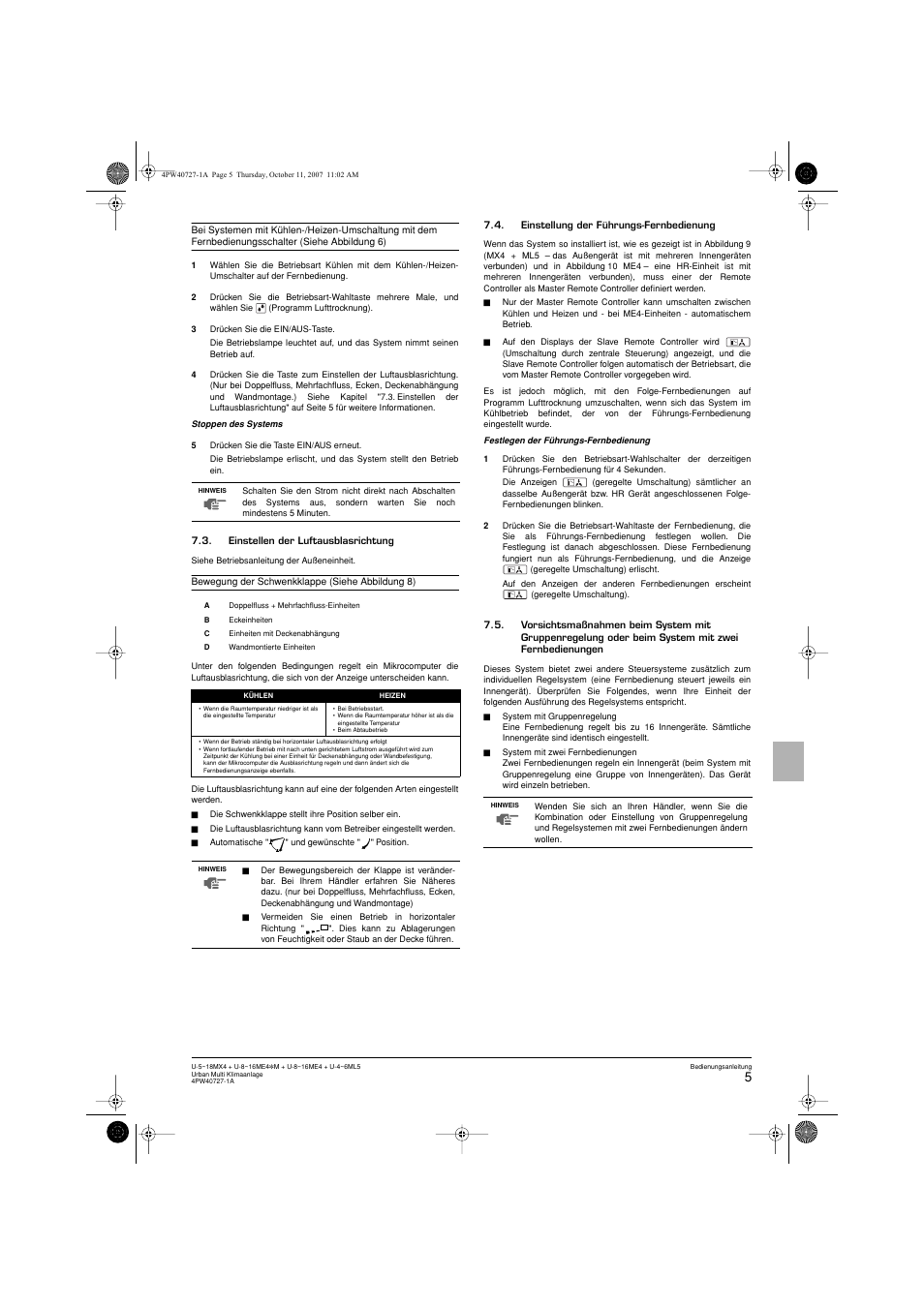 Panasonic U12ME4 User Manual | Page 15 / 76