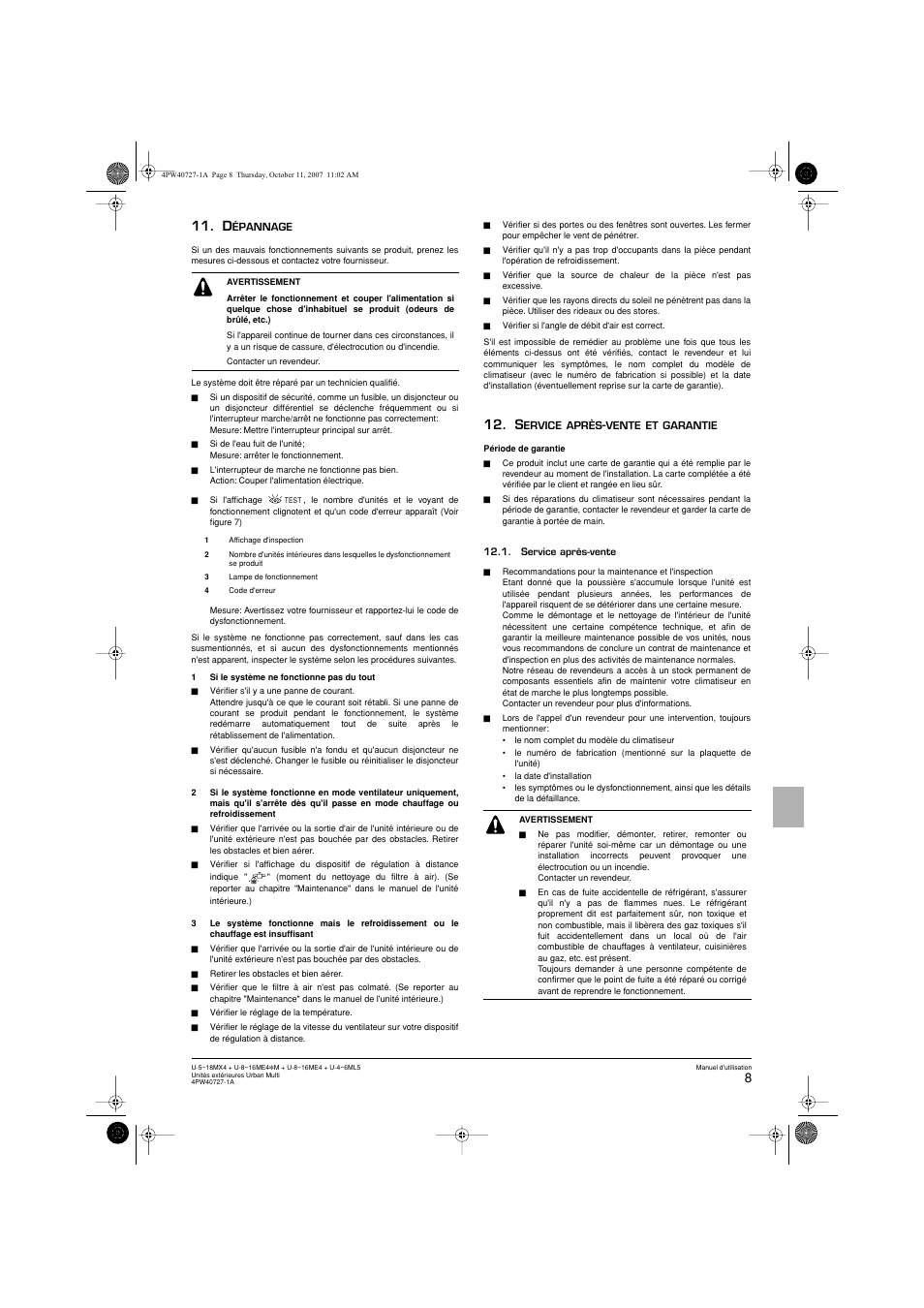 Panasonic U12ME4 User Manual | Page 27 / 76