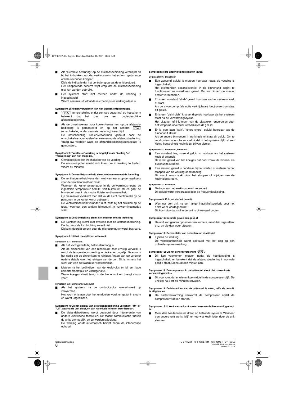 Panasonic U12ME4 User Manual | Page 34 / 76