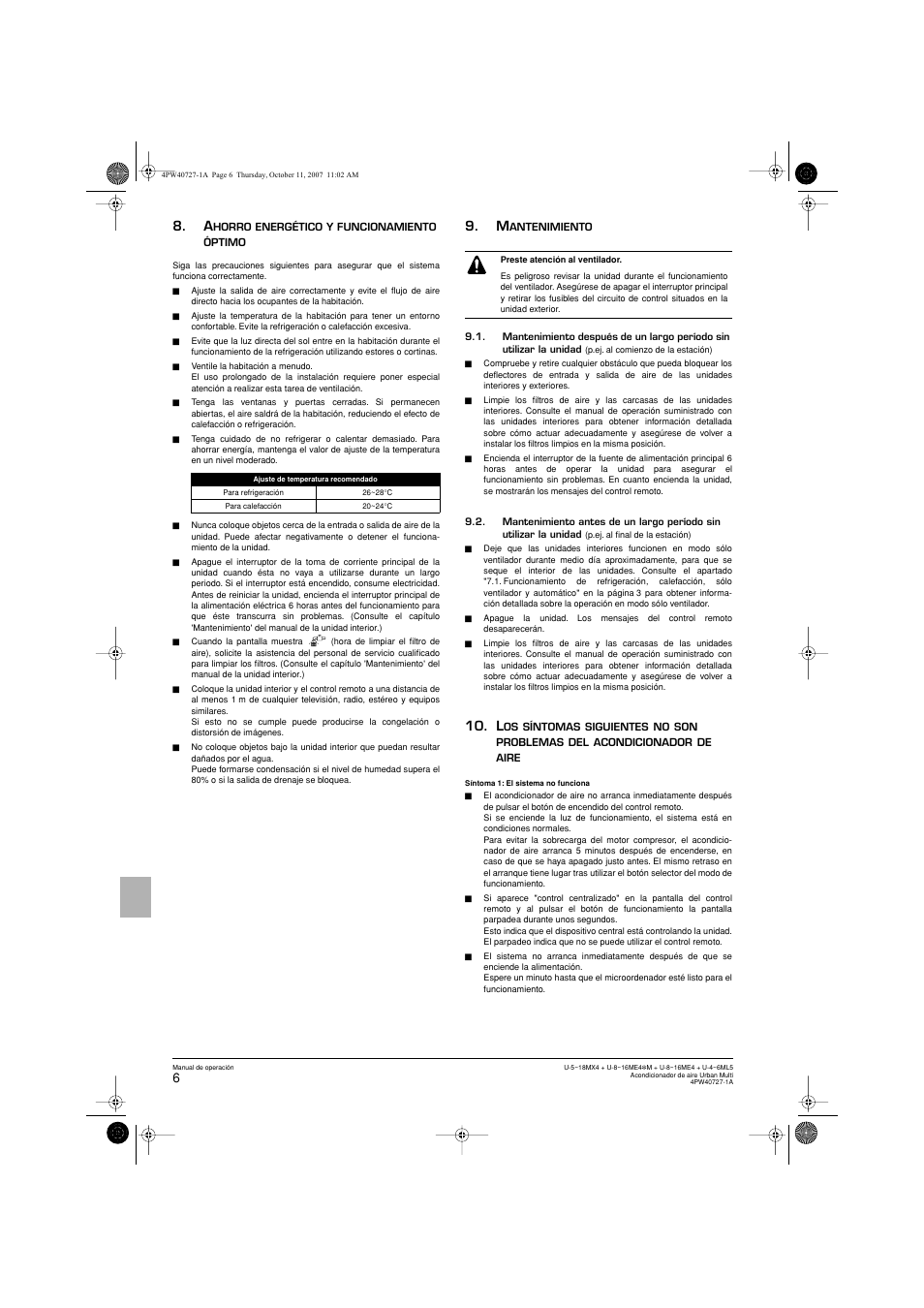 Panasonic U12ME4 User Manual | Page 42 / 76