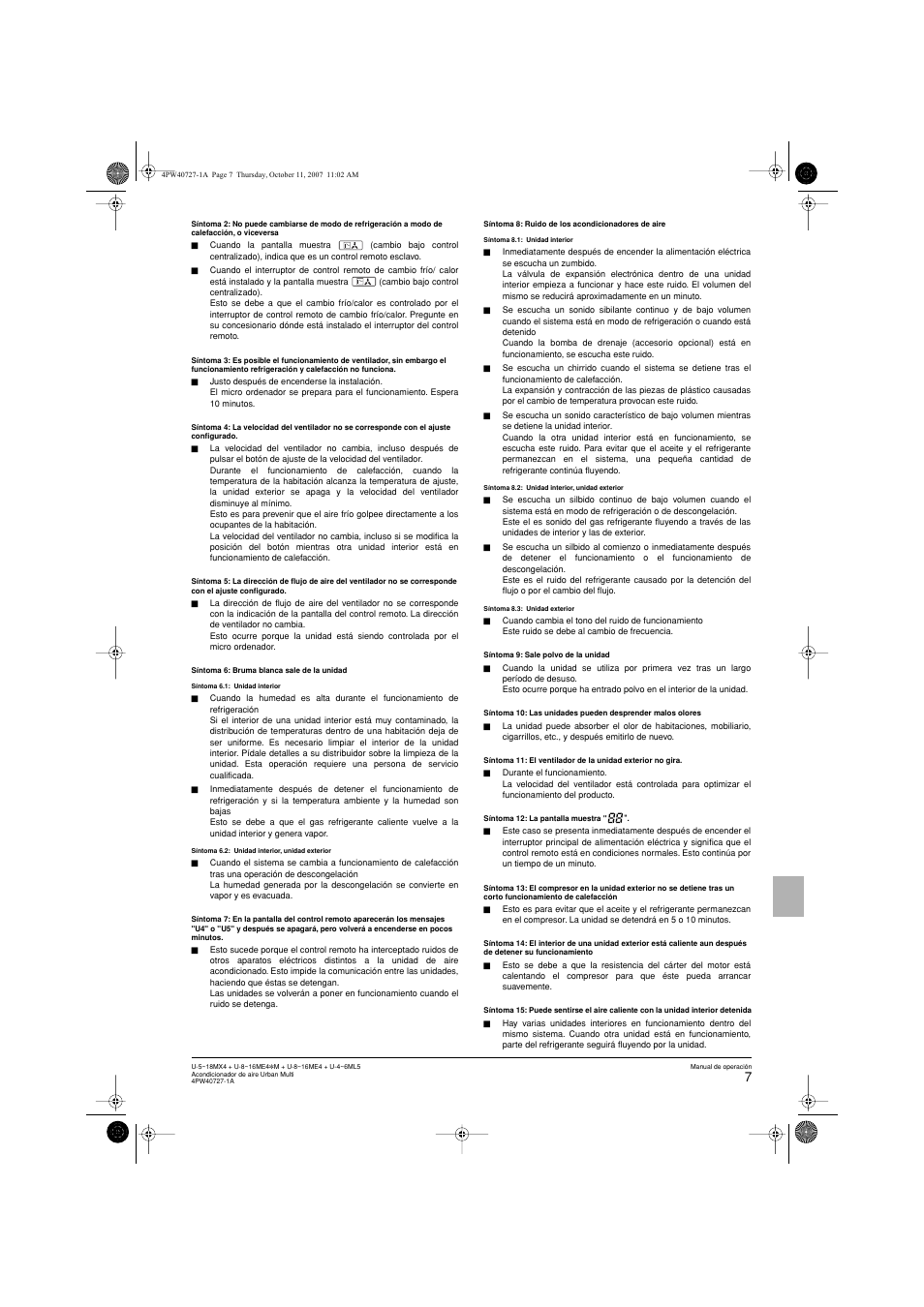 Panasonic U12ME4 User Manual | Page 43 / 76