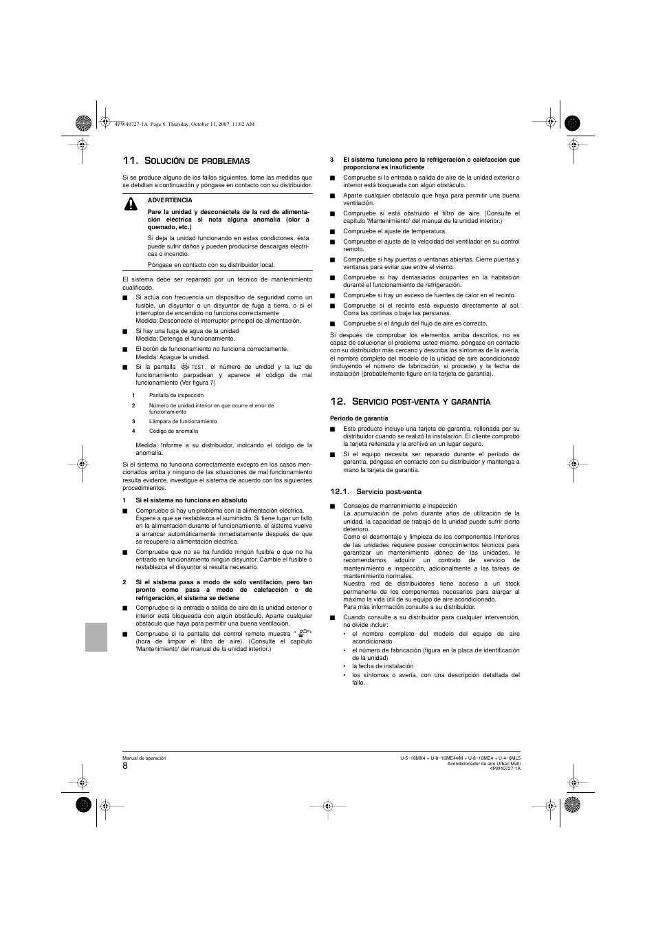 Panasonic U12ME4 User Manual | Page 44 / 76