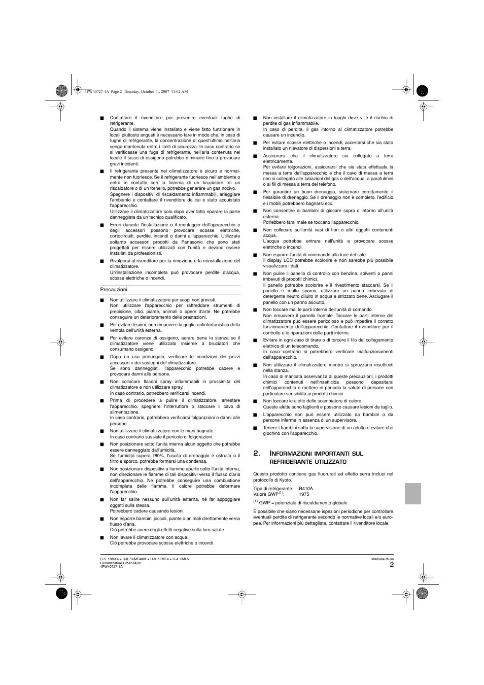 Panasonic U12ME4 User Manual | Page 47 / 76