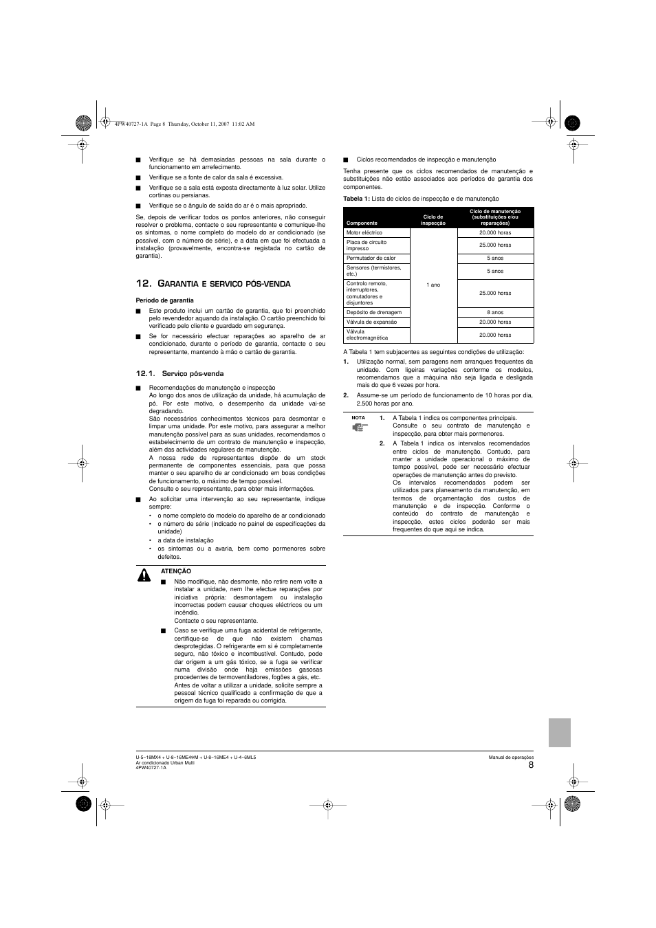 Panasonic U12ME4 User Manual | Page 71 / 76