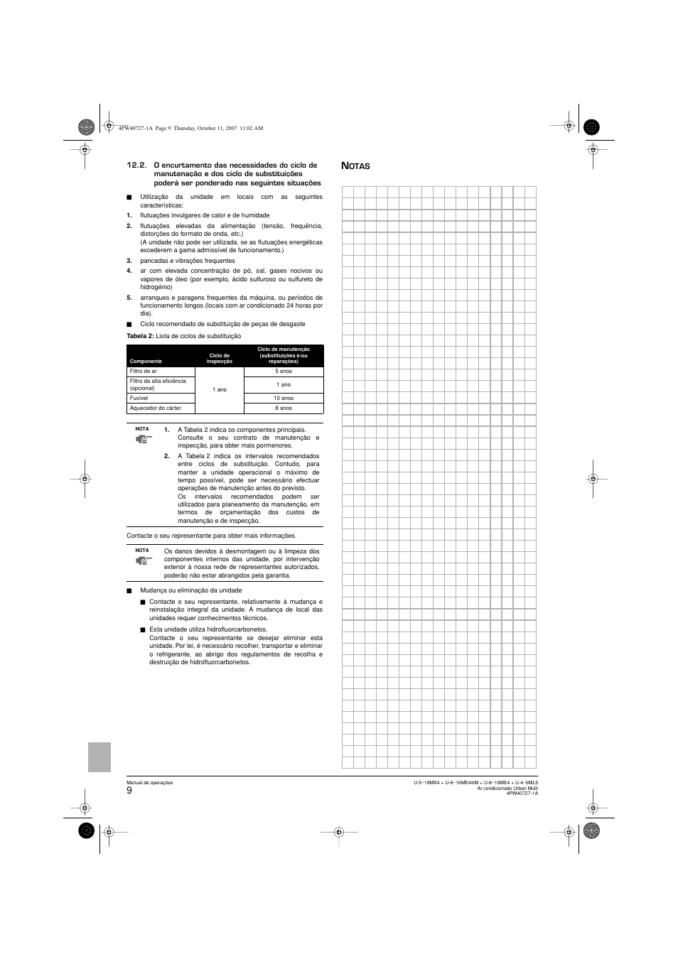 Panasonic U12ME4 User Manual | Page 72 / 76