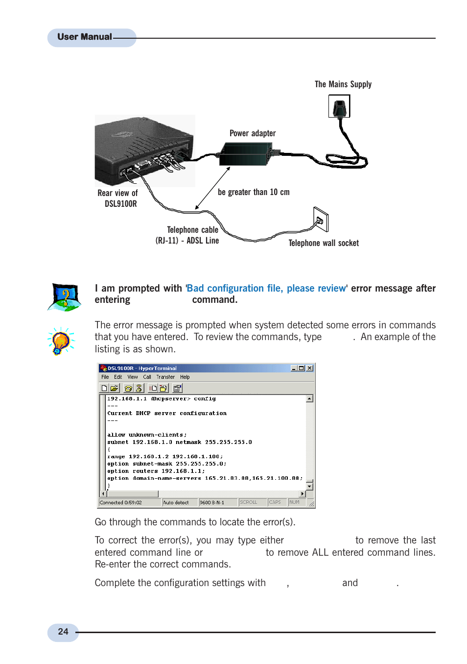 Aztech Systems DSL9100R User Manual | Page 24 / 32