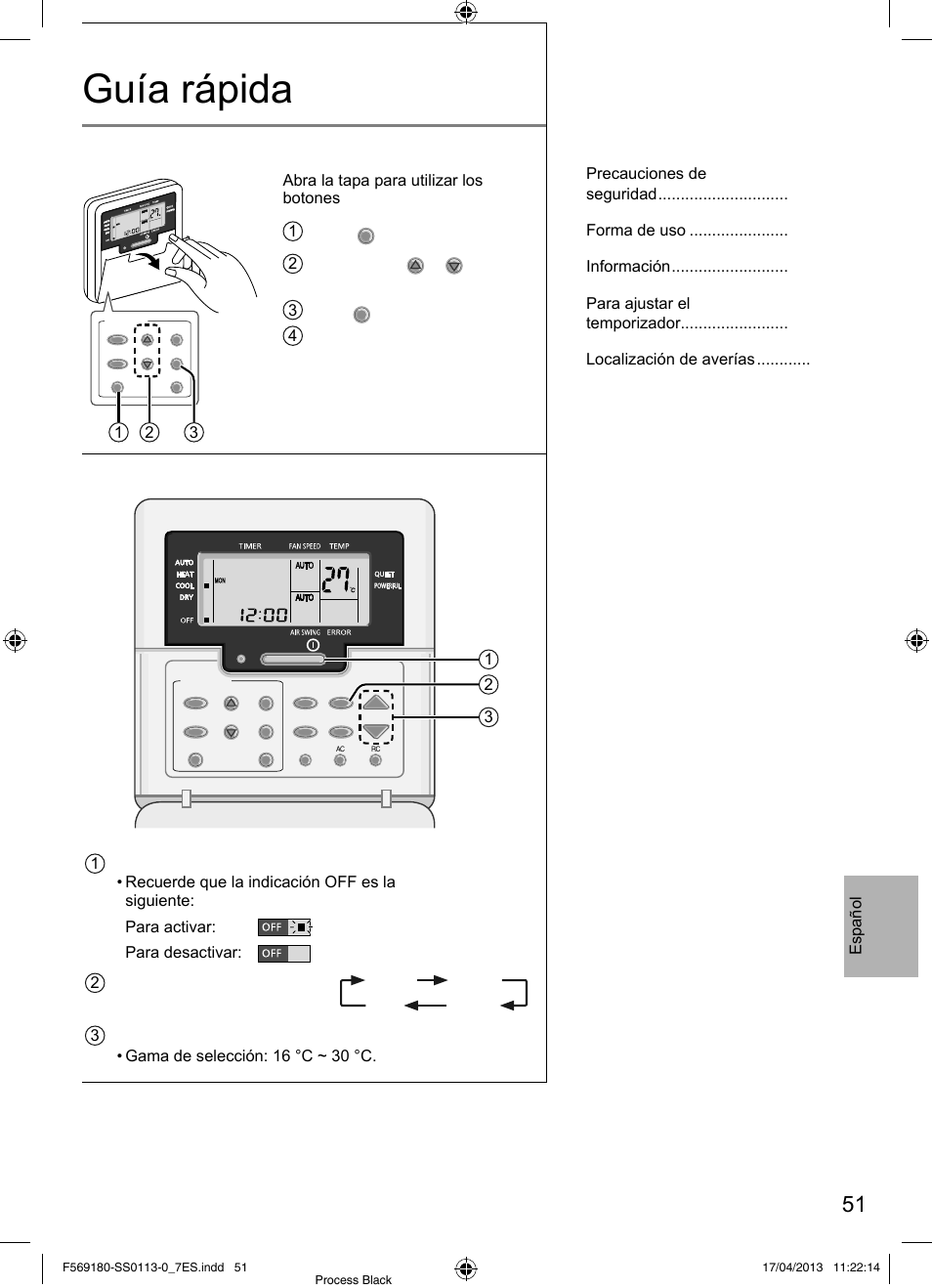 Panasonic CU5E34PBE User Manual | Page 51 / 76