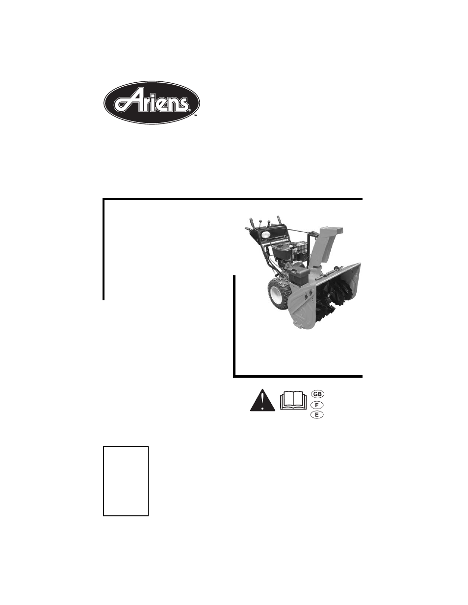 Ariens SNO-THRO 924517 ST1336DLE User Manual | 32 pages